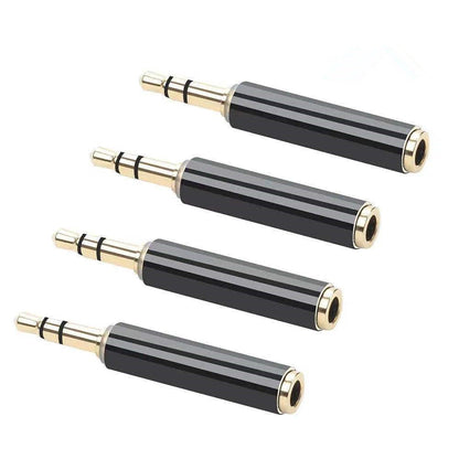 5pcs 3.5mm Stereo 3 Pole Male to 4 Pole 3 Ring Female Audio Adapter Converter